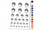 Acorn Doodle Temporary Tattoo Water Resistant Fake Body Art Set Collection